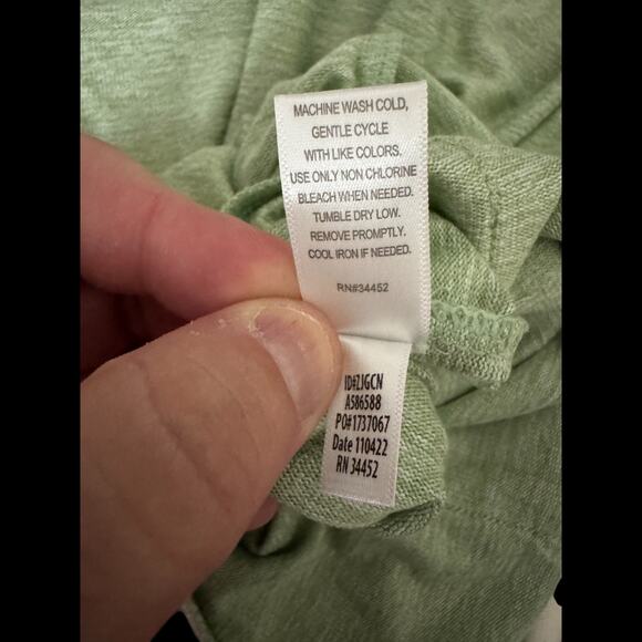 Cuddl Duds Women's Open Front Cardigan Sweater Green Medium Long Sleeve Pockets - Picture 13 of 14